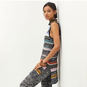 Anthropologie Maeve Striped Neck Tunic Small NWOT